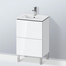 Duravit L-Cube vanity unit Compact for hand washbasin with 2 pull-out compartments