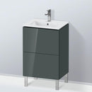 Duravit L-Cube vanity unit Compact for hand washbasin with 2 pull-out compartments