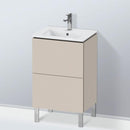 Duravit L-Cube vanity unit Compact for hand washbasin with 2 pull-out compartments
