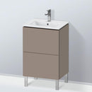 Duravit L-Cube vanity unit Compact for hand washbasin with 2 pull-out compartments