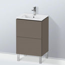 Duravit L-Cube vanity unit Compact for hand washbasin with 2 pull-out compartments