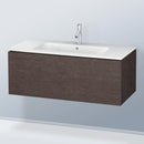 Duravit L-Cube vanity unit with 1 pull-out compartment, with interior system in maple