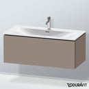 Duravit L-Cube vanity unit with 1 pull-out compartment, with interior system walnut