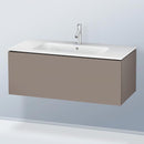 Duravit L-Cube vanity unit with 1 pull-out compartment, with interior system walnut