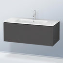 Duravit L-Cube vanity unit with 1 pull-out compartment, with interior system walnut