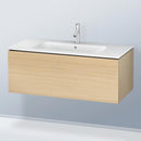 Duravit L-Cube vanity unit with 1 pull-out compartment, with interior system walnut