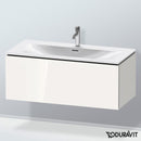 Duravit L-Cube vanity unit with 1 pull-out compartment, with interior system in maple