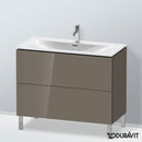 Duravit L-Cube vanity unit with 2 pull-out compartments, with interior system in maple