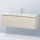 Duravit L-Cube vanity unit with 1 pull-out compartment, with interior system walnut