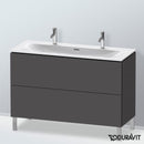 Duravit L-Cube vanity unit with 2 pull-out compartments, with interior system in maple
