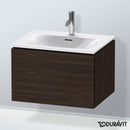 Duravit L-Cube vanity unit with 1 pull-out compartment, with interior system in maple