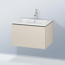 Duravit L-Cube vanity unit with 1 pull-out compartment, with interior system walnut