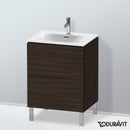 Duravit L-Cube vanity unit with 2 pull-out compartments, with interior system in maple