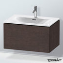 Duravit L-Cube vanity unit with 1 pull-out compartment, with interior system in maple