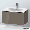 Duravit L-Cube vanity unit with 1 pull-out compartment, with interior system in maple