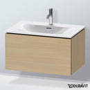Duravit L-Cube vanity unit with 1 pull-out compartment, with interior system walnut