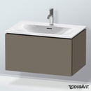 Duravit L-Cube vanity unit with 1 pull-out compartment, with interior system in maple