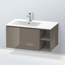 Duravit L-Cube vanity unit with 1 pull-out compartment and 1 rack element, without interior system