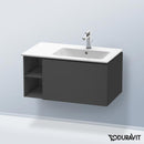 Duravit L-Cube vanity unit with 1 pull-out compartment and 1 rack element, with interior system in maple