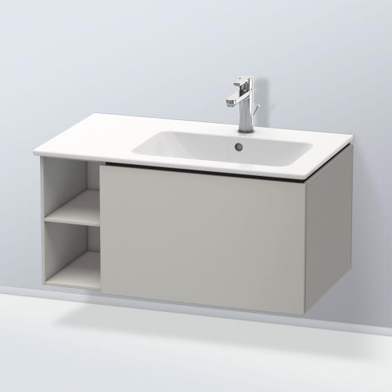 Duravit L-Cube vanity unit with 1 pull-out compartment and 1 rack element, with interior system in maple