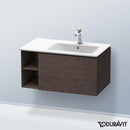 Duravit L-Cube vanity unit with 1 pull-out compartment and 1 rack element, with interior system in maple