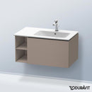 Duravit L-Cube vanity unit with 1 pull-out compartment and 1 rack element, with interior system in maple