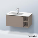 Duravit L-Cube vanity unit with 1 pull-out compartment and 1 rack element, with interior system in maple