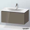Duravit L-Cube vanity unit with 1 pull-out compartment, with interior system walnut
