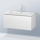 Duravit L-Cube vanity unit with 1 pull-out compartment, with interior system walnut
