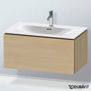 Duravit L-Cube vanity unit with 1 pull-out compartment, with interior system in maple