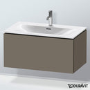 Duravit L-Cube vanity unit with 1 pull-out compartment, with interior system in maple