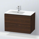 Duravit L-Cube vanity unit with 2 pull-out compartments, with interior system in maple