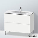 Duravit L-Cube vanity unit with 2 pull-out compartments, with interior system in maple