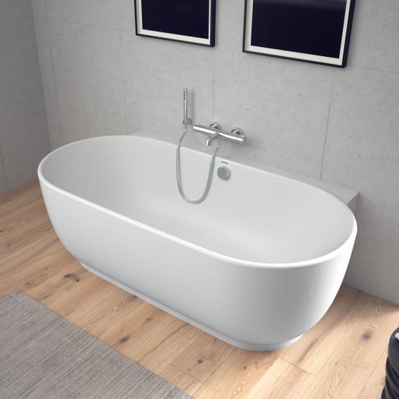 Duravit Luv back-to wall bath with panelling