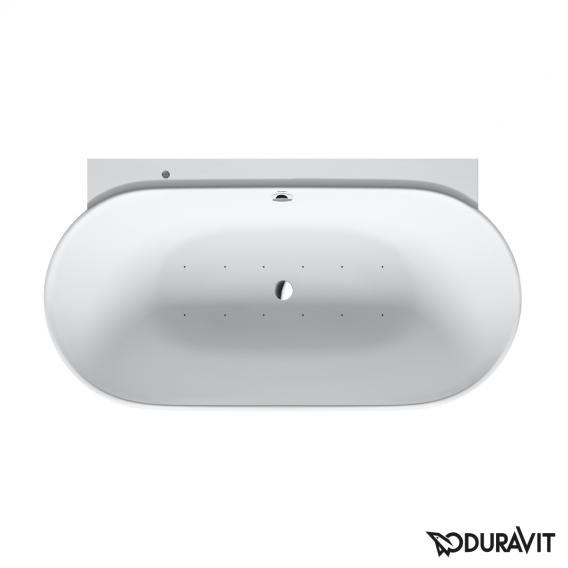 Duravit Luv back-to-wall whirlbath with panelling