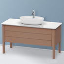 Duravit Luv vanity unit for countertop, with 2 pull-out compartments silk