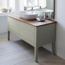 Duravit Luv vanity unit for countertop, with 2 pull-out compartments silk