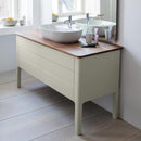 Duravit Luv vanity unit for countertop, with 2 pull-out compartments silk