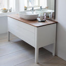 Duravit Luv vanity unit for countertop, with 2 pull-out compartments silk