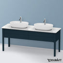 Duravit Luv vanity unit for countertop, with 2 pull-out compartments silk