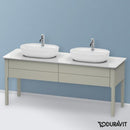 Duravit Luv vanity unit for countertop, with 2 pull-out compartments silk