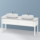 Duravit Luv vanity unit for countertop, with 2 pull-out compartments silk