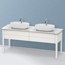 Duravit Luv vanity unit for countertop, with 2 pull-out compartments silk