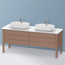 Duravit Luv vanity unit for countertop, with 4 pull-out compartments silk