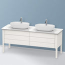 Duravit Luv vanity unit for countertop, with 4 pull-out compartments silk