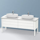 Duravit Luv vanity unit for countertop, with 4 pull-out compartments silk