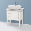 Duravit Luv vanity unit for hand washbasin for countertop with 2 pull-out compartments silk