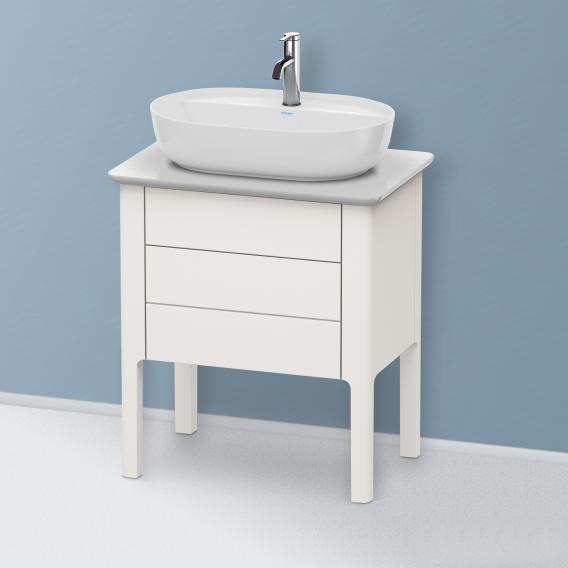 Duravit Luv 盥洗台，適用於洗手盆，適用於檯面，附 2 個拉出式隔間 絲綢