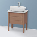 Duravit Luv vanity unit for hand washbasin for countertop with 2 pull-out compartments silk