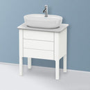 Duravit Luv vanity unit for hand washbasin for countertop with 2 pull-out compartments silk